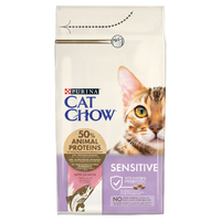  CAT CHOW Sensitive Lazacban gazdag száraz macskaeledel 15kg