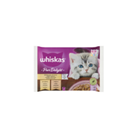 Whiskas Pure Delights Junior baromfi falatkák aszpikban 4x85g