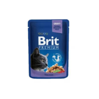 Brit Cat Prémium Tőkehalas nedveseledel 100g