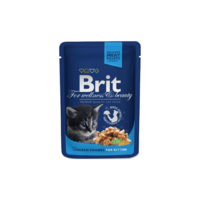 Brit Cat Prémium Kitten Pisztránhúsos nedveseledel 100g