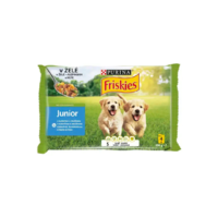 FRISKIES Junior zselés válogatás kölyök kutyáknak 4 x 85 g