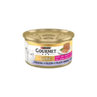 GOURMET GOLD Borjúval pástétom nedveseledel kölyökmacskáknak 85g