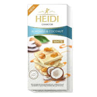 Heidi Heidi Grand&#039;Or Fehércsokoládé mandulával és kókusszal - 100g