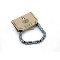 Mágneses Hematit Shamballa Karkötő - Hengerek és Körök