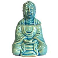 Ancient Ülő Buddha Aromalámpa - Kék