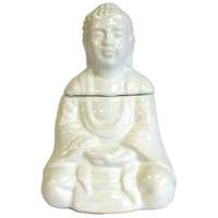 Ancient Ülő Buddha Aromalámpa - Fehér