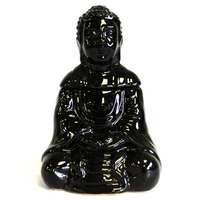Ancient Ülő Buddha Aromalámpa - Fekete