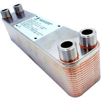 LEDNET Lemezes hőcserélő 30 lemezes 125kW 4x3/4” külső csatlakozással