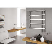Cordivari Elektromos radiátor - Cordivari Alessandra Electric 530x420 rozsdamentes acél design törölközőszárító 150W fűtőbetéttel