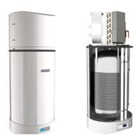 Cordivari Indirekt tároló 110 liter beépített hőszivattyúval Cordivari Bollytherm Home HMV tartály falra szerelhető