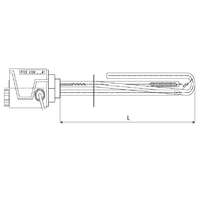 Cordivari Fűtőbetét Cordivari 230V egyfázisú 2000W fűtőpatron 1½" azaz 6/4" cekász 2kW