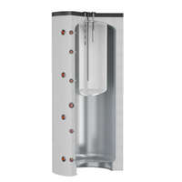 Cordivari Puffertartály 1500 liter - benne 400 liter belső tartállyal - hőcserélő nélküli puffer tartály fűtési melegvíz tárolásra és használati melegvíz készítésére