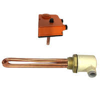 NEW ENERGY Fűtőbetét 230V 4500W fűtőpatron, külső termosztáttal, 1½" azaz 6/4" cekász 4,5 kW