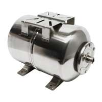 Tech Rozsdamentes tágulási tartály 24 liter fekvő inox saválló hidrofor EPDM membrán