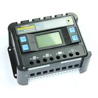 JVS 12V 24V 40A Napelem töltésszabályzó vezérlés automata feszültség felismerés LCD kijelző