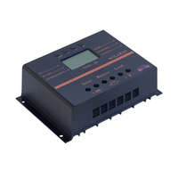 Bau 12V 24V 80A Töltésszabályzó napelem rendszerhez, fotovoltaikus, automata vezérlés, feszültség felismerés LCD kijelző