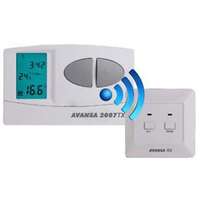 AVANSA Rádiós termosztát AVANSA 2007 TX vezeték nélküli szobatermosztát digitális kijelző, heti programozás fűtés vagy légkondicionáló szabályzó