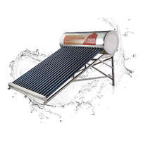 NEW ENERGY Tartályos napkollektor nem nyomásálló SD-S (SD-G) inox 300 literes 30 csöves átfolyós rendszerű, rozsdamentes tartály és keret
