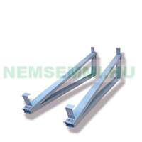 FIVE SOLAR Síkkollektor napelem tartó keret 200x100 Lapos tetőre vagy talajra 15 vagy 75 fok