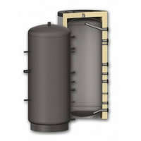 SUNSYSTEM Puffer tartály - hőcserélő nélküli 300 literes tartály melegvíz tárolás céljára. Sunsystem P 300