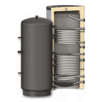 SUNSYSTEM Fűtési puffer tároló - 2 hőcserélővel 500 literes tartály melegvíz tárolás céljára. Sunsystem PR2 500