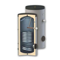 SunSystem SunSystem 500 literes 1 hőcserélős álló, indirekt tároló fűtés és napkollektor bojler. Használati melegvíz tároló, üvegkerámia tartály HMV