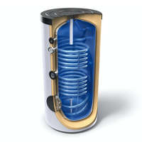 TESY 500 literes TESY 2 hőcserélős álló, indirekt tároló fűtés és napkollektor bojler. Használati melegvíz tároló, zománcozott tartály HMV