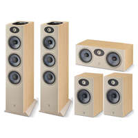 Focal Focal Theva N°3-D + N°1 + Center 5.0 hangfalszett - világos fa