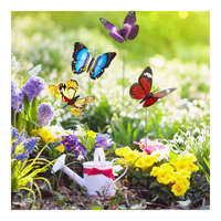 Garden of Eden Leszúrható dekor pillangó - többféle - 29 cm - műanyag
