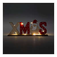 Family LED-es karácsonyi polcdísz - mikulásos - 21 x 4 x 8,5 cm