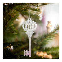 Family Karácsonyi dísz - irizáló, akril kulcs - 165 x 60 x 10 mm