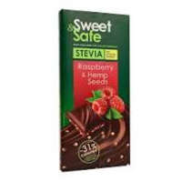  Sweet&safe étcsoki málnával,kenderrel,steviával 90 g