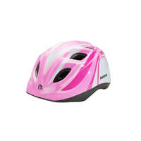 BIKEFUN BIKEFUN Fejvédő BF Junior S pink/fehér 48-52 cm (44/ctn) HB8-PW-S