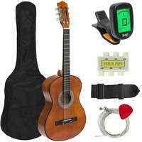 TimelessTools Akusztikus gitár szett kezdőknek ajándék hangolóval barna HOP1000982-2