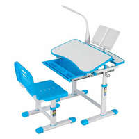 TimelessTools Állítható magasságú többfunkciós gyerek íróasztal kék HOP1001317-3