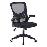 TimelessTools Ergonomikus irodai szék felhajtható könyöktámasszal fekete HOP1001660-1
