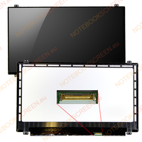 AU Optronics B156XW04 V.8 kompatibilis fényes notebook LCD kijelző