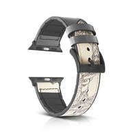 Nubo Apple Watch kívül bőr belül szilikon okosóra pótszíj