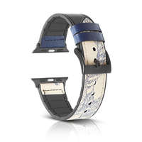 Nubo Apple Watch kívül bőr belül szilikon okosóra pótszíj