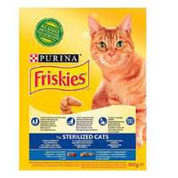 Friskies Állateledel száraz PURINA Friskies Sterilcat ivartalanított macskáknak (lazac, zöldségek) 300g