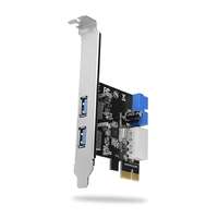 Axagon Axagon PCEU-232VL 2 db belső USB3.2 portos 2 db külső USB3.2 portos 1 sávos PCI-Express kártya