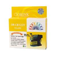 Orink Brother LC123 tintapatron yellow (utángyártott Orink)