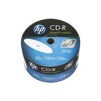 Hp CD-R lemez, nyomtatható, 700MB, 52x, 50 db, zsugor csomagolás, HP