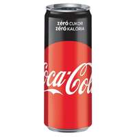 Coca cola Üdítőital, szénsavas, 0,33 l, dobozos, COCA COLA "Coca Cola Zero"