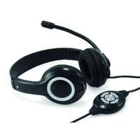 Conceptronic Conceptronic Fejhallgató - CCHATSTAR (USB, hangerőszabályzó, 200 cm kábel, fekete)
