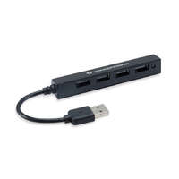 Conceptronic Conceptronic USB Hub - HUBBIES05B (4 port, USB2.0, fekete)