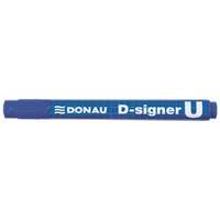 Donau Alkoholos marker, 2-4 mm, kúpos, DONAU "D-signer U", kék