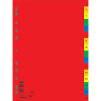 Donau Regiszter, műanyag, A4, A-Z, DONAU, színes