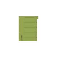 Donau Regiszter, karton, A4, mikroperforált, DONAU, zöld, 50db/cs