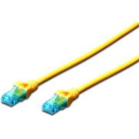 Digitus DIGITUS CAT5e U/UTP PVC 0,5m sárga patch kábel